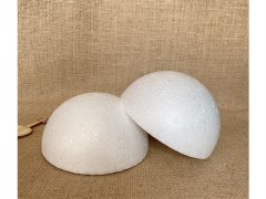 (image for) 10Pcs Semi Circle Polystyrene Foam Ball Decoration Craft for DIY