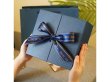 1Pc Blue Double Door Gift Boxes Bowknot Ribbon 20.5x18x8cm (image for) 1Pc Blue Double Door Gift Boxes Bowknot Ribbon 20.5x18x8cm