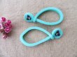 (image for) 20Pcs Cyan Color Simple Emoji Rubber Bracelet Kids Favor