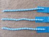 18Strands X 25Pcs Blue Round Plastic Beads 8mm