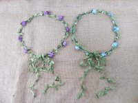 6Pcs Floral Forehead Garland Hair Band Headwear Wreath