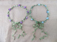 1Pc Floral Forehead Garland Hair Band Headwear Wreath 1Pc Floral Forehead Garland Hair Band Headwear Wreath