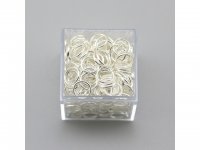 250g (Approx 1250Pcs) Silver Jumprings Jump Ring 12mm
