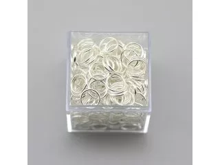 250g (Approx 1250Pcs) Silver Jumprings Jump Ring 12mm