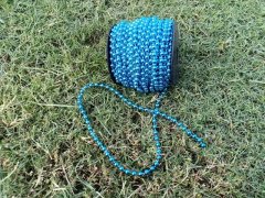 1Roll x 15m Blue 6mm Beaded Garland String Wedding Craft 1Roll x 15m Blue 6mm Beaded Garland String Wedding Craft