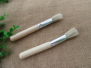 24Pcs Wooden Handle Chunky Brush For Kids Paint Art Crafts