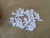 500g (1150Pcs) White Faux Rice Beads Loose Beads 6x18mm