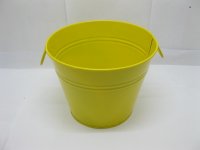 10X Yellow Tin Pail Bucket w/Ring Handle for Wedding Favor 10X Yellow Tin Pail Bucket w/Ring Handle for Wedding Favor