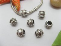 20pcs Tibetan Silver Barrel Beads European Design Yw-pa-mb42