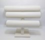 1X White Leatherette 3-Layer Bracelet Display Stand