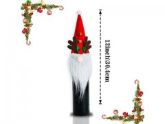 4Pcs Christmas Gift Wine Bottle Cover Tableware Dinnerware