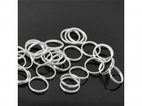 1100 Silver Plated Jewelry Split Rings 12mm Jewelry Findings
