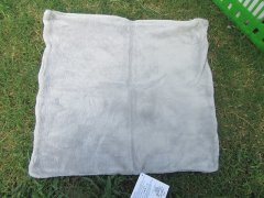 2Pcs Square Soft Velvet Cushion Covers Throw Pillow Cases - GREY 2Pcs Square Soft Velvet Cushion Covers Throw Pillow Cases - GREY