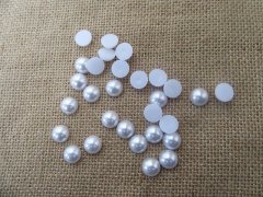 12Sheets X 30Pcs White Semi-Circle Simulated Pearl Bead Flatback 12Sheets X 30Pcs White Semi-Circle Simulated Pearl Bead Flatback