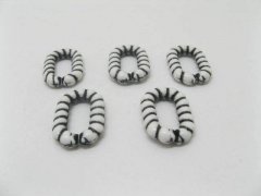 310 White Plastic Loop Beads Jewelry finding