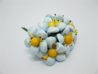 12BundleX6Pcs Craft Wedding Decor Plum Flower - Skyblue 12BundleX6Pcs Craft Wedding Decor Plum Flower - Skyblue