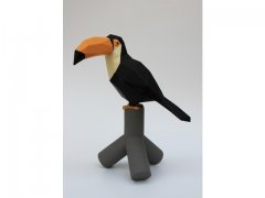 1Pc Creative Geometric Toucan Bird Resin Sculpture Modern Home