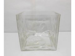4X Flower Pattern Wedding Cuboid Table Flower Vases 10x10cm 4X Flower Pattern Wedding Cuboid Table Flower Vases 10x10cm