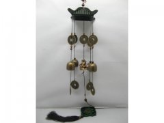 New Fengshui Elephant w/Bell Coin Wind Chime