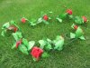 5Pcs Red 9 Flower Head Artificial Rose Leaf Garland Vine String 5Pcs Red 9 Flower Head Artificial Rose Leaf Garland Vine String