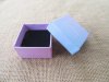 12Pcs Square Cardboard Ring Earring Gift Box Display Case Jewell
