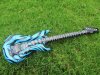 6Pcs Inflatable Guitar 98cm Blow-up Toys Mixed Color Party Favor