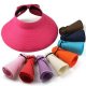 6Pcs Fashion Foldable Big Wide Brim Roll Up Sunhat Beach Hat