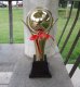 1Pc Golden Plated Trophy Cup Novelty Achievement Award 38.5cm