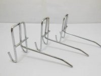 50 Metal Slatwall Grid Peg Hooks Size 11cm