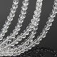 10Strand x 100Pcs Clear Rondelle Faceted Crystal Beads 6mm