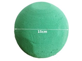 1Pc Round Wet Dry Foam Ball Flower Arrangement Holder 15cm Dia