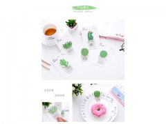 20 Cactus Paper Sticker Bookmark Plant Marker Memo Sticky Notes