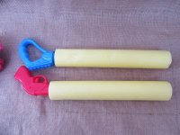 4Pcs Jumbo Foam Exciting Pulled Squirt Water Gun Pool Toy Mixed