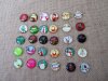 100Pcs Round Cabochon Tiles Beads 20mm Dia. Assorted