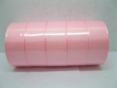 5Rolls X 25Yards Pink Grosgrain Ribbon 38mm