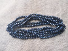 6Strand x 68Pcs Black Faceted Glass Beads 10mm 6Strand x 68Pcs Black Faceted Glass Beads 10mm