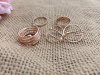 12Packs x 6Pcs Fashion Spiral Ring Stackable Finger Rings