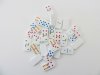 24Packs Dominoes 28 Double Six Colour Dot Dominoes Toy