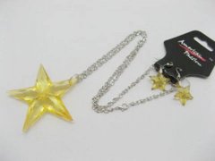 5X Yellow Star Chain Necklace w/Earring 5X Yellow Star Chain Necklace w/Earring