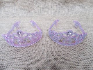 12X Pink Shiny Dress Up Tiaras Fancy Dress Head Pieces