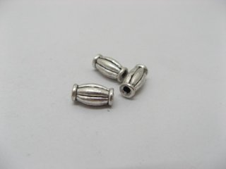 100pcs Metal Open Wave Tube Spacer Beads yw-ac-mt9
