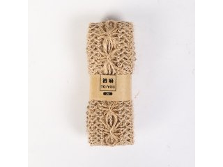4Rolls X 2Meters Natural Color Burlap Rope Ribbon Hemp Cord Gift
