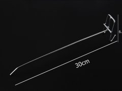10 Metal Slatwall Grid Peg Hooks 30cm Long 10 Metal Slatwall Grid Peg Hooks 30cm Long