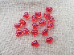 4Boxes x 30Pcs Plastic Red Heart Beads DIY Accessories Crafting 4Boxes x 30Pcs Plastic Red Heart Beads DIY Accessories Crafting