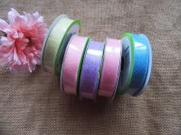 12Rolls Glittered Ribbons DIY Craft Scrapbooking Decoration