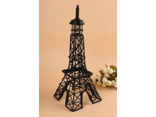 1X Black Eiffel Tower Miniature Model Decoration 32cm high