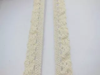 1Bagx20Yards Ivory Elastic Linen Trim Embellishment 1.5cm Wide