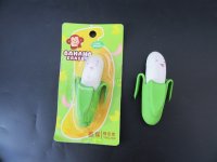 8Pcs Unique Banana Style Pencil Rubber Erasers Shool Stationery