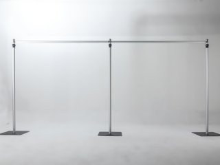 1Set Aluminium Wedding Backdrop Stand Background Support 8x4m