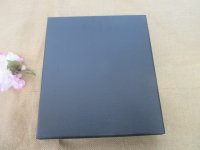 4Pcs Black Kraft Cardboard Wedding Party Packaging Gift Box